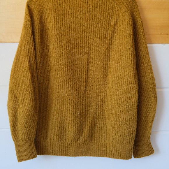 Cozy Mustard Alpaca Sweater - Picture 5 of 9